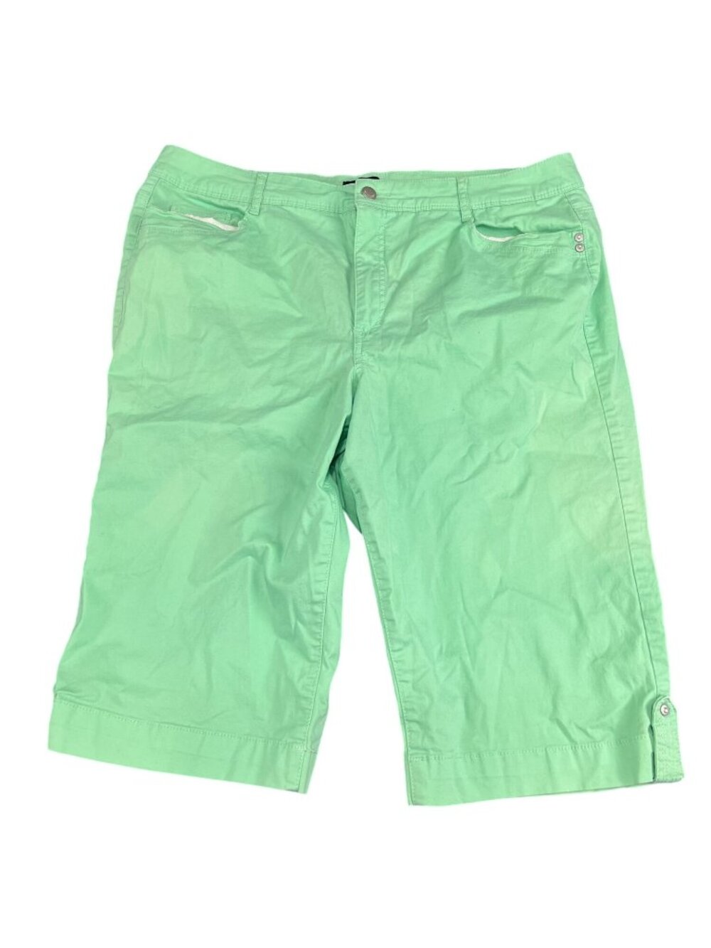 Bandolino Womens Mint Green Bermuda Shorts Size 18
